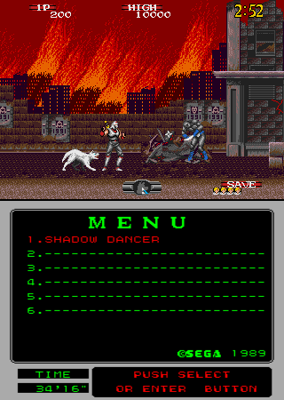 Shadow Dancer (Mega-Tech) Screenshot 1